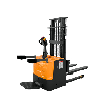 Full Electric Powered Pallet Stacker Double oil cylinder EPS steering free lifting 3 mast